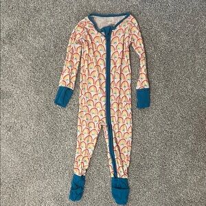 Little Sleepies Primary Rainbows Colorful Rainbow Kids One Piece 6-12mo